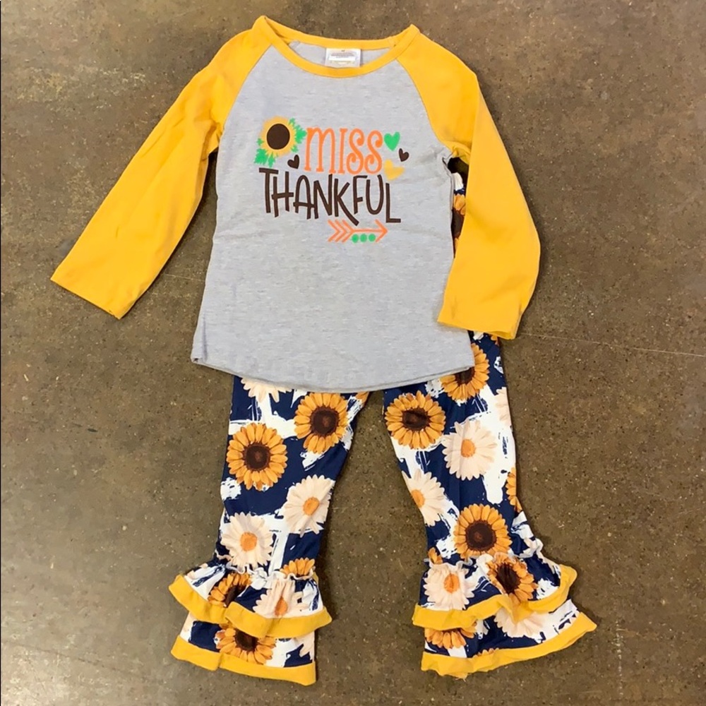 Girls Miss Thankful 2 Piece Outfit by Honeydew NWT